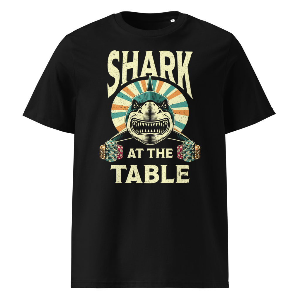 Unisex organic cotton t shirt black front