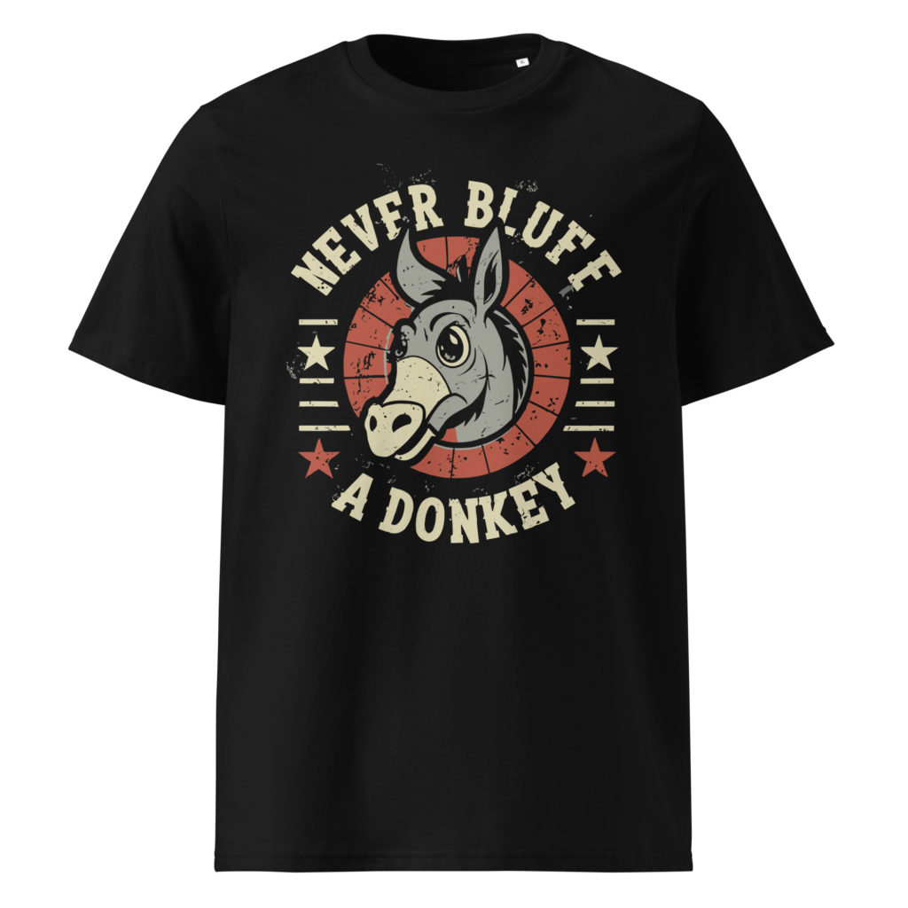 Unisex organic cotton t shirt black front
