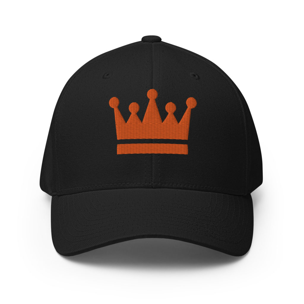 Closed back structured cap black front