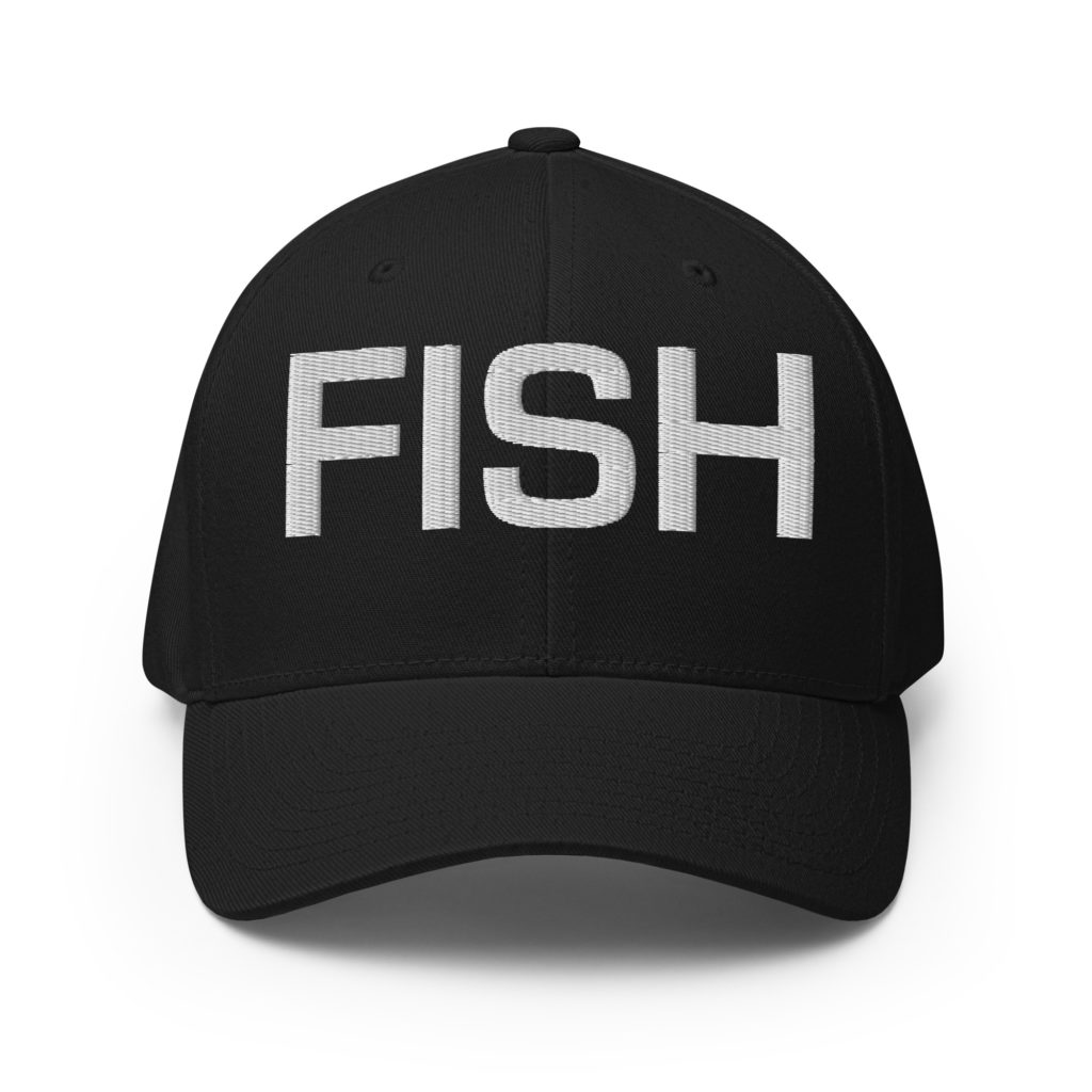 Closed back structured cap black front
