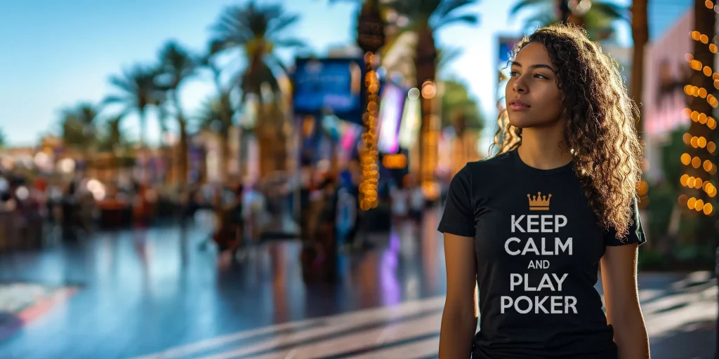 tshirt poker femme