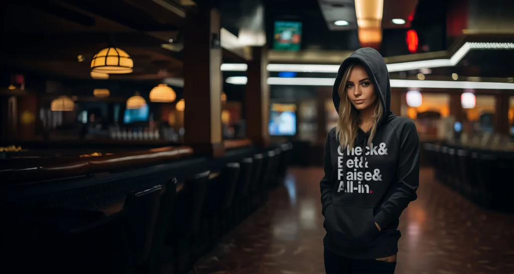 Womens poker hoodies